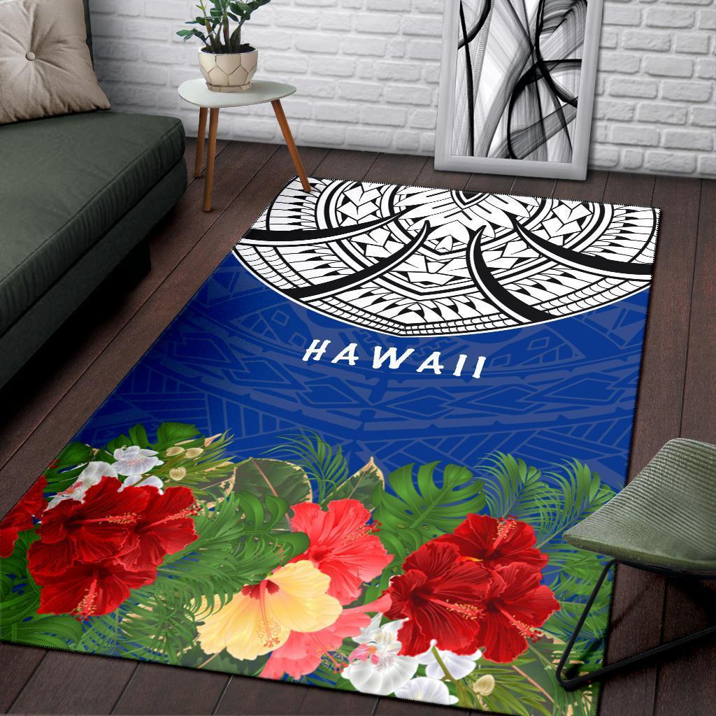 Hawaii Polynesian Area Rug - Ginger Lei Pattern - Polynesian Pride