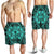 Polynesian Plumeria Mix Turquoise Black Men's Short - Polynesian Pride