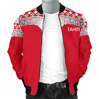 Tahiti Polynesian Men Bomber Jacket - Wave Style - Polynesian Pride