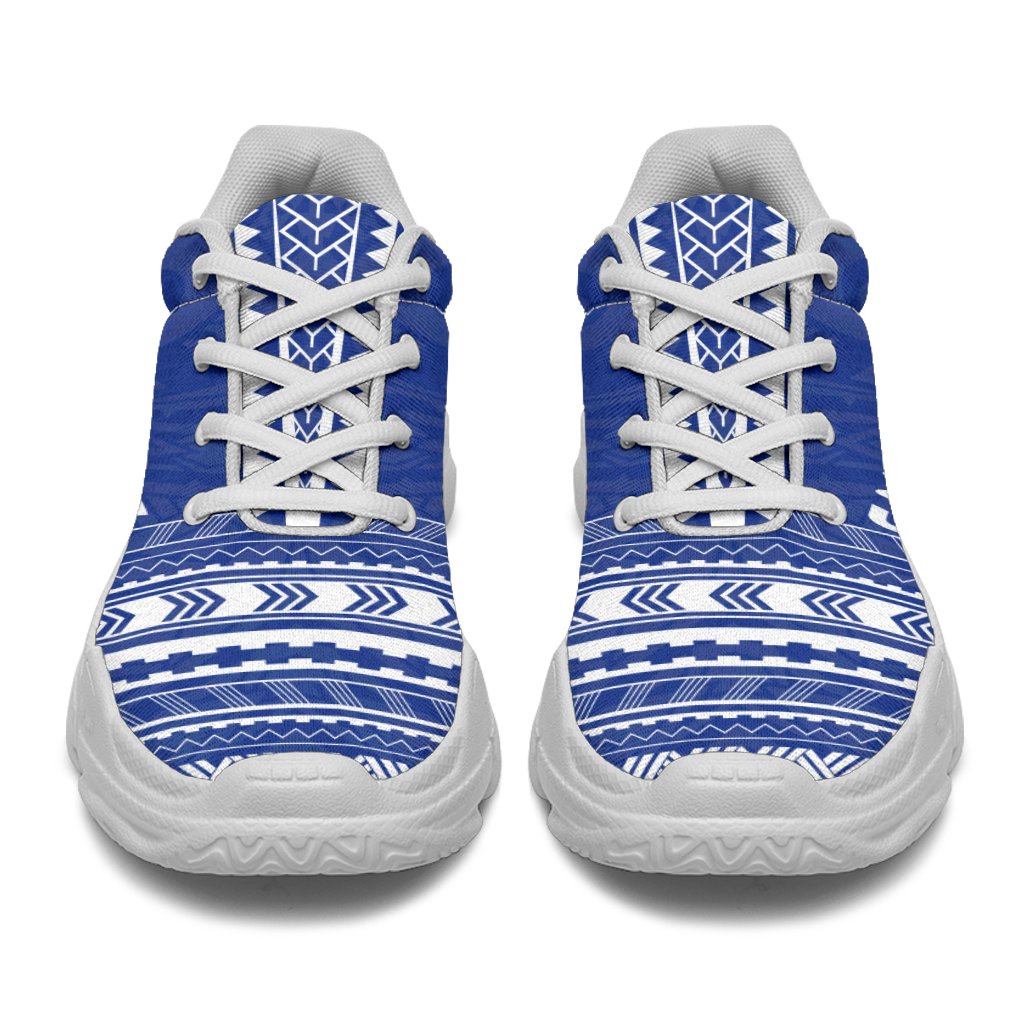 Gambier Islands Chunky Sneakers - Polynesian Chief Flag Version - Polynesian Pride