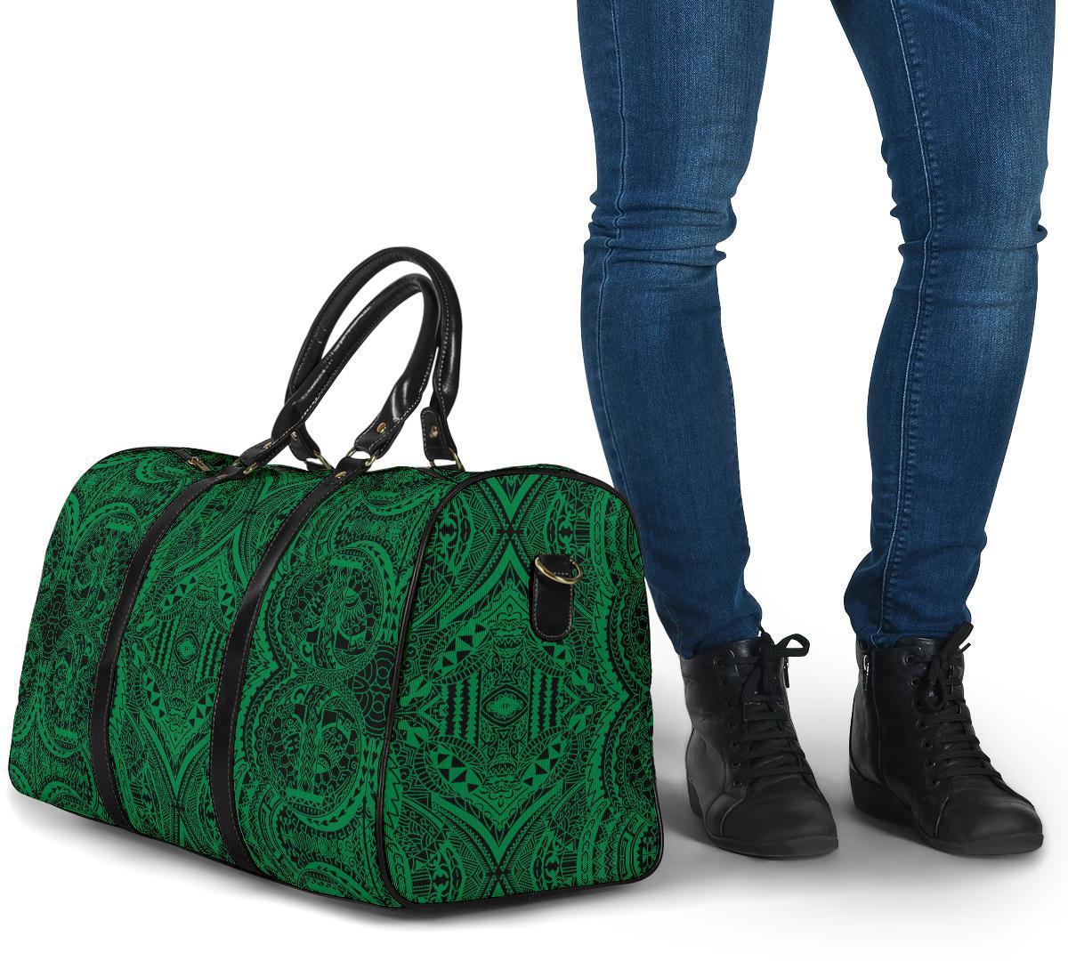 Polynesian Symmetry Green Hawaii Travel Bag - Polynesian Pride