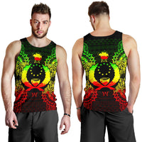 Pohnpei Polynesian Men Tank Top Map Reggae - Polynesian Pride