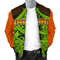 Polynesian Hawaii Men's Bomber Jacket - Tribal Wave - Polynesian Pride