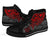 Polynesian Hawaii (Kanaka Maoli) High Top Shoes - Red Hibiscus Turtle Flowing - Polynesian Pride