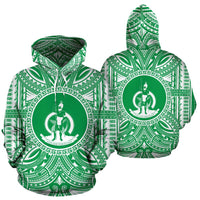 Vanuatu ll Over Hoodie Vanuatu Coat of rms Polynesian Flag Color - Polynesian Pride