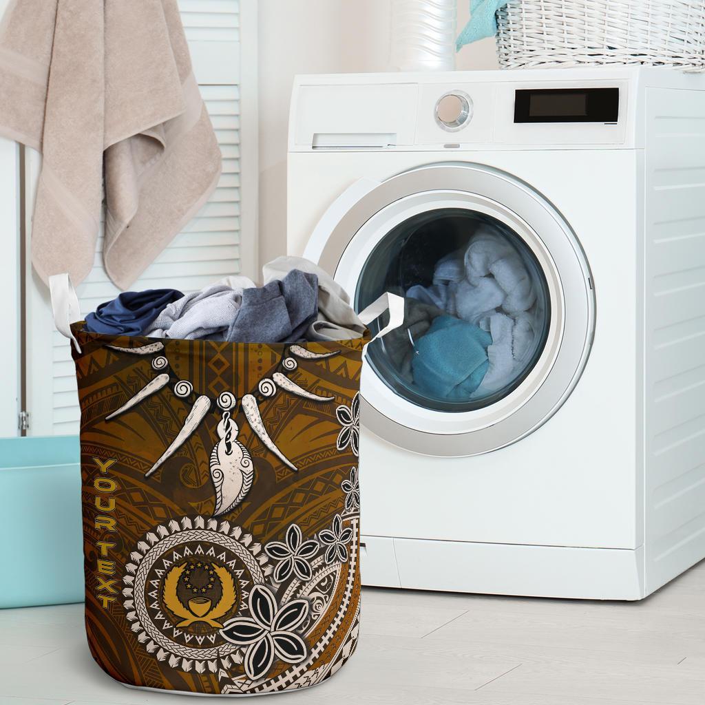 Pohnpei Custom Personalised Laundry Baskets - Polynesian Boar Tusk - Polynesian Pride