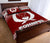 Pohnpei Quilt Bed Set - Pohnpei Flag Red Fog Style - Polynesian Pride