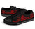 Wallis and Futuna Low Top Canvas Shoes - Red Tentacle Turtle - Polynesian Pride