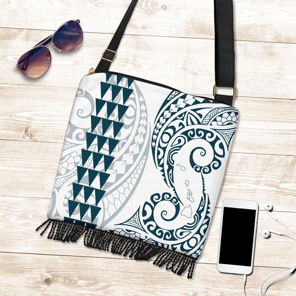 Hawaii Polynesian Crossbody Boho Handbag Blue - Polynesian Pride
