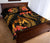 Tonga Polynesian Quilt Bed Set - Gold Plumeria - Polynesian Pride