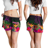 Palau Personalised Women's Shorts - Summer Hibiscus - Polynesian Pride