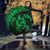 Guam Umbrella Turtle Coat of Arms Polynesian Pattern Green - Polynesian Pride