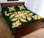 Hawaiian Quilt Bed Set Royal Pattern - Green - B2 Style - Polynesian Pride