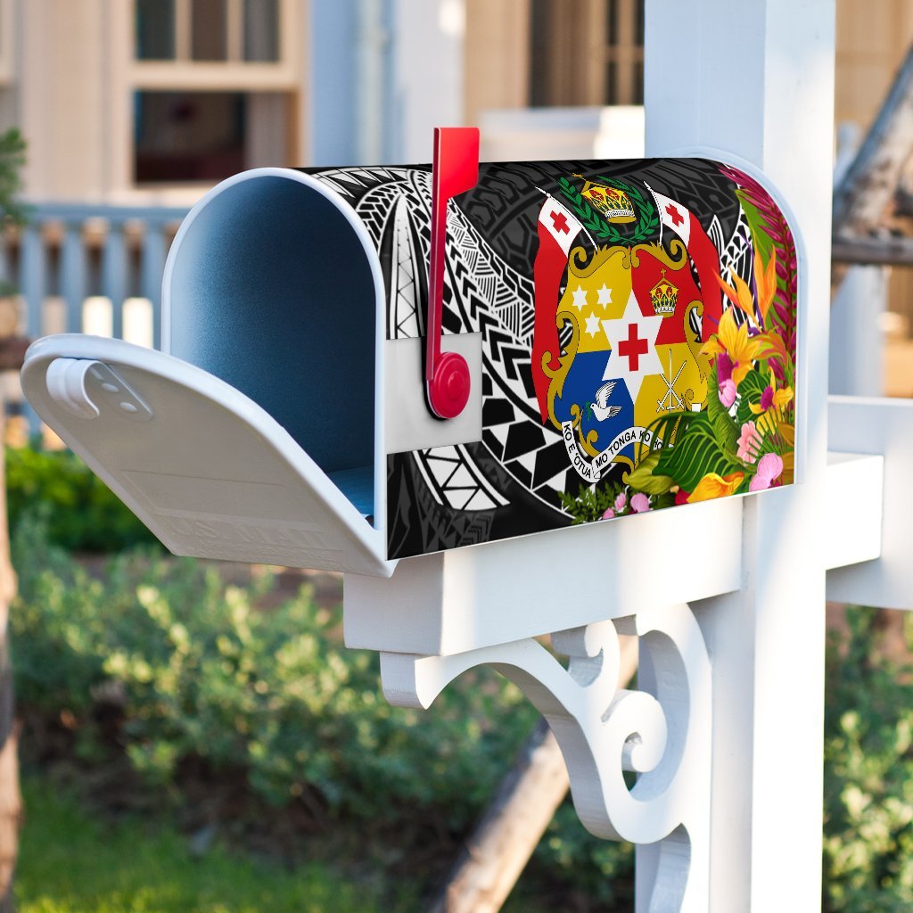 Tonga Mailbox Cover - Custom Personalised Tropical Flowers Style - Polynesian Pride