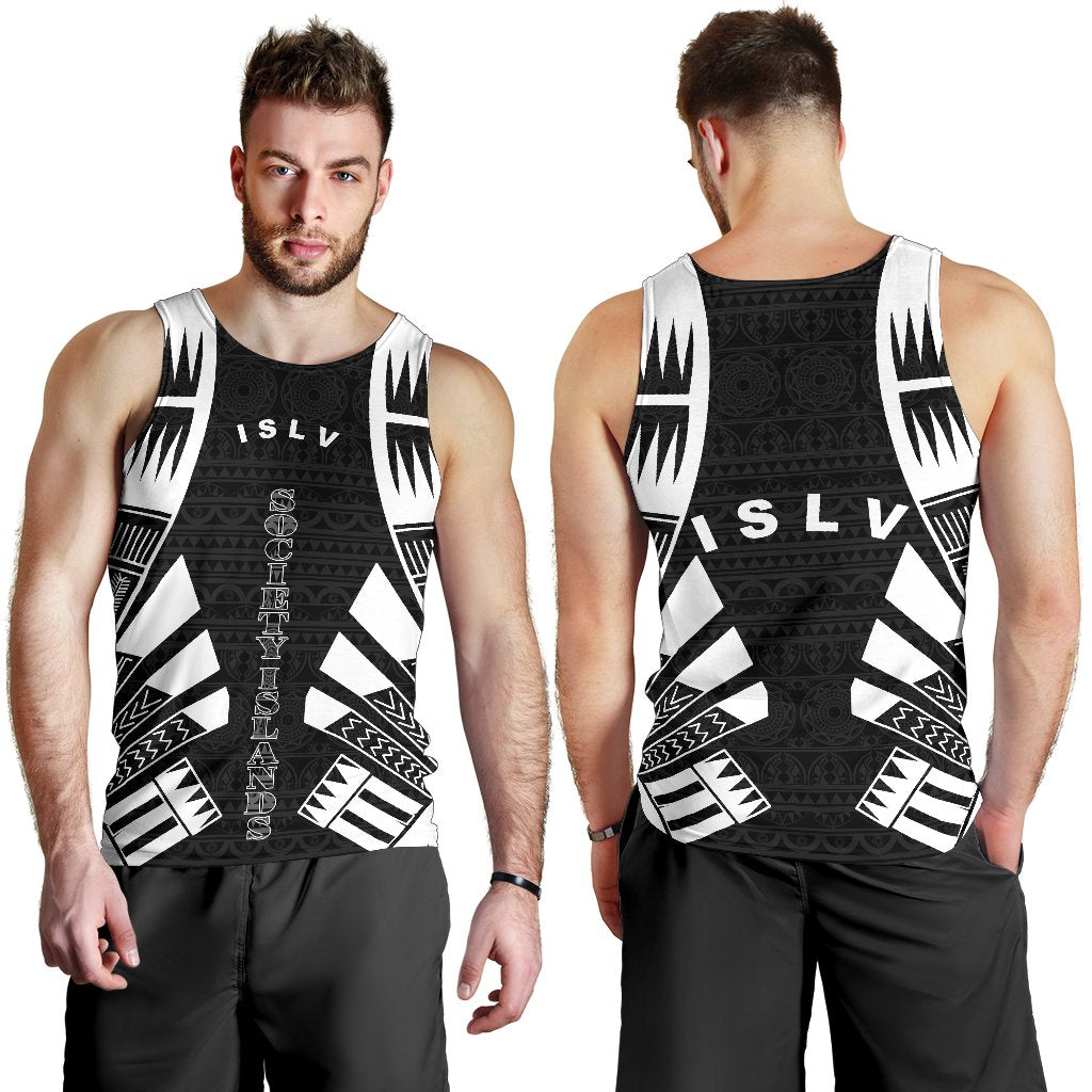 Society Islands Men Tank Top - Polynesian Tattoo Black - Polynesian Pride