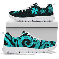 Wallis and Futuna Sneakers - Turquoise Tentacle Turtle - Polynesian Pride