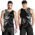 Yap Personalised Custom Men's Tank Top - Micronesian Pattern Flash Black - Polynesian Pride