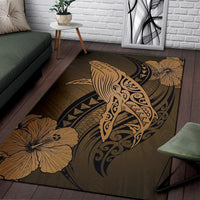 Hawaii Polynesia Whale Hibiscus - Gold - Polynesian Pride