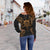 Tuvalu Polynesian Shoulder Sweater Map Gold - Polynesian Pride