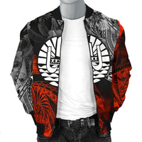 Tahiti Polynesian Men's Bomber Jacket - Vintage Polynesian Turtle - Polynesian Pride