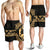 Tonga Polynesian All Over Print Men's Short - Gold Version - Polynesian Pride