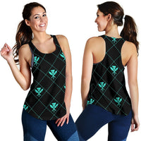 Kanaka Maoli Women's Racerback Tank Regal AH Racerback Tank Top Turquoise - Polynesian Pride