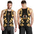 Vanuatu Men Tank Top - Polynesian Tattoo Gold - Polynesian Pride