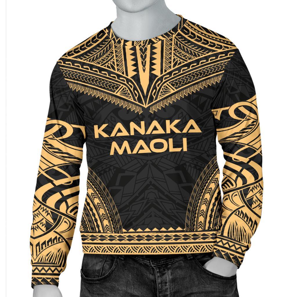 Kanaka Maoli Sweater - Polynesian Chief Gold Version - Polynesian Pride