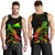 Tokelau Polynesian Men Tank Top - Turtle With Blooming Hibiscus Reggae - Polynesian Pride