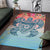 Hawaii Turtle Ohana Stary Night Hibiscus Rug - Polynesian Pride