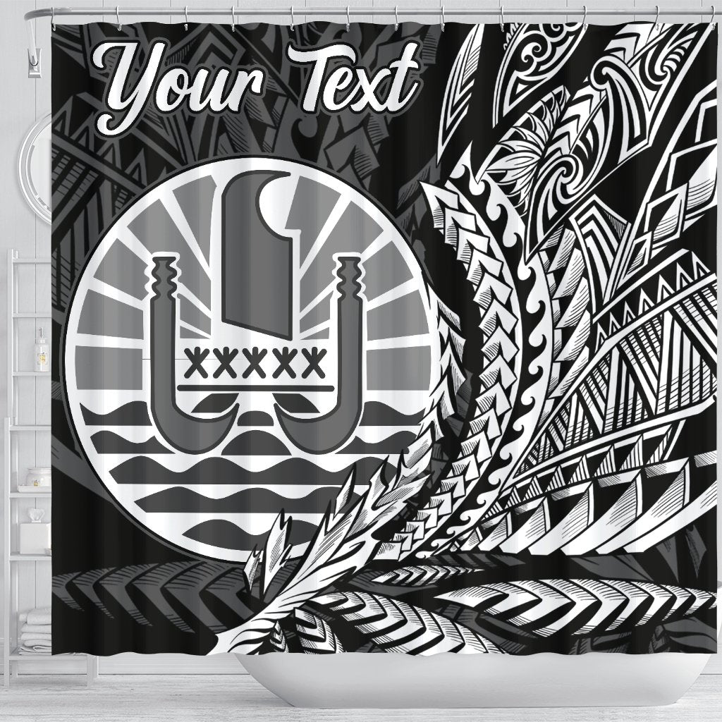 Tahiti Shower Curtains - Custom Personalised Wings Style - Polynesian Pride