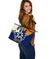 The Philippines Personalised Large Leather Tote Bag - Filipino Sampaguita - Polynesian Pride