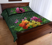 Colorful Hibiscus Quilt Bed Set - Polynesian Pride