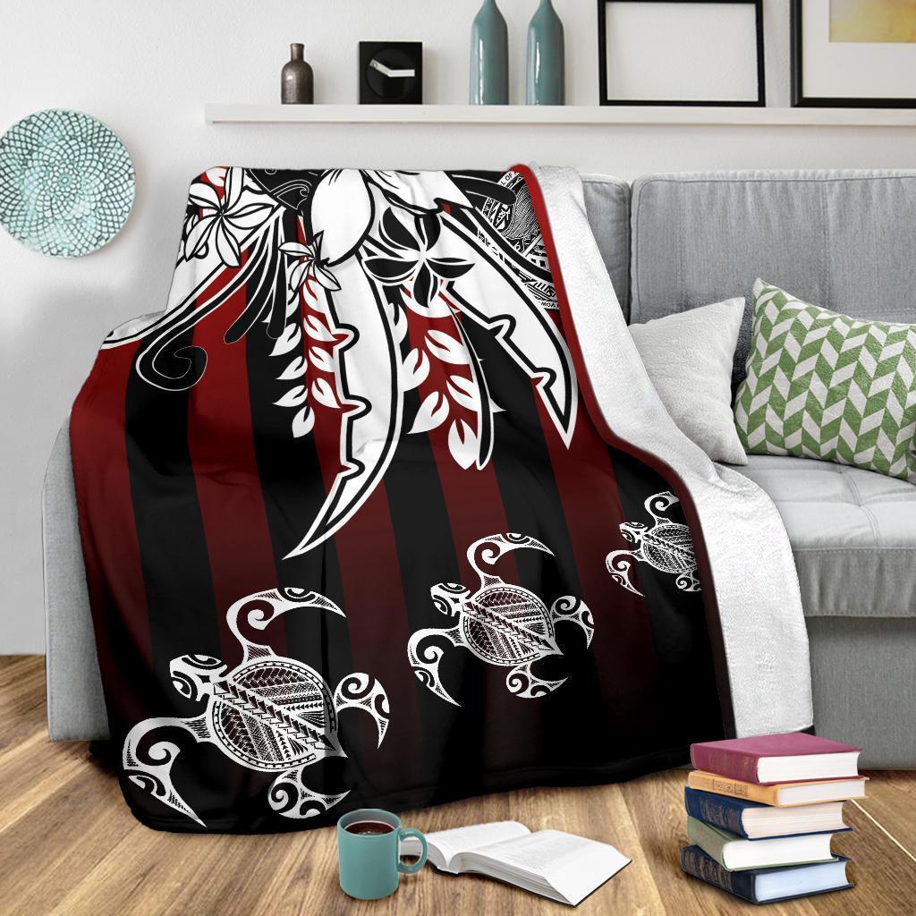 American Samoa Premium Blanket - Vertical Stripes Style - Polynesian Pride