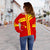 Hawaiian Polynesian Mauna Kea Women's Off Shoulder Sweater - Morale Style - Polynesian Pride