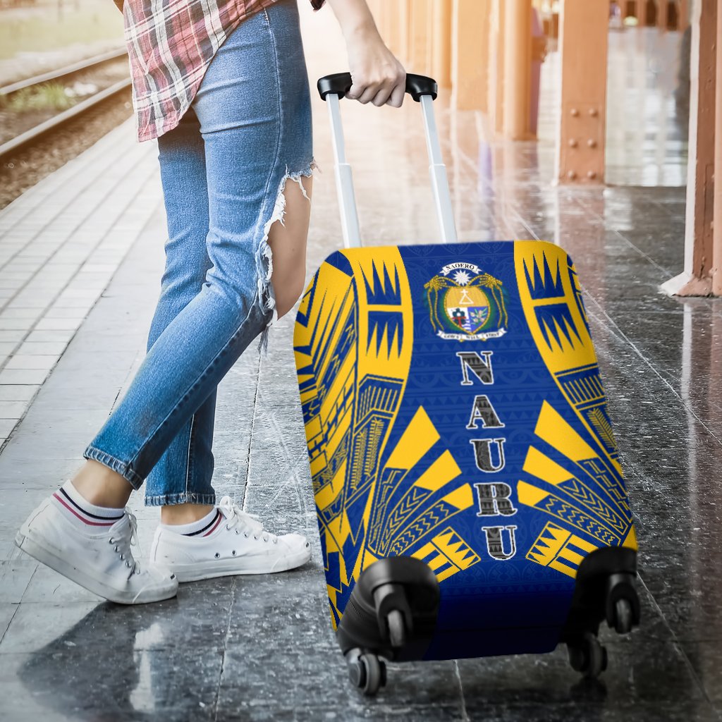 Nauru Luggage Cover - Polynesian Tattoo Flag - Polynesian Pride