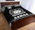 Samoa Quilt Bed Set - Samoa Coat Of Arms Polynesian Tattoo Black Fog White Version - Polynesian Pride