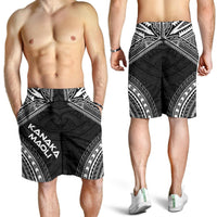 Kanaka Maoli Men's Shorts - Polynesian Chief Black Version - Polynesian Pride