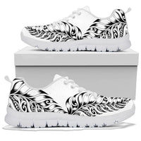 New Zealand Silver Fern Sneakers, Maori Koru Tattoo - Polynesian Pride