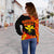 Kanaka Flag Polynesian Women's Off Shoulder Sweater - Nora Style - Polynesian Pride