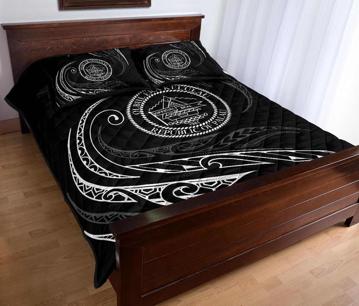 Palau Quilt Bed Set - White - Frida Style - Polynesian Pride
