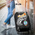 Guam Personalised Luggage Covers - Guam Seal Polynesian Patterns Plumeria (Black) - Polynesian Pride