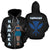 Polynesian Hawaii Zip up Hoodie Namaka Hawaiian God of the Myths and Legends Unisex Black - Polynesian Pride