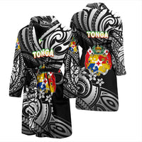 Mate Ma'a Tonga Rugby Men's Bath Robe Polynesian Unique Vibes - Black - Polynesian Pride