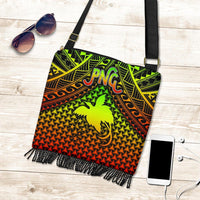 Polynesian Papua New Guinea Boho Handbag - Reggae Vintage Polynesian Patterns One Style One Size Reggae - Polynesian Pride