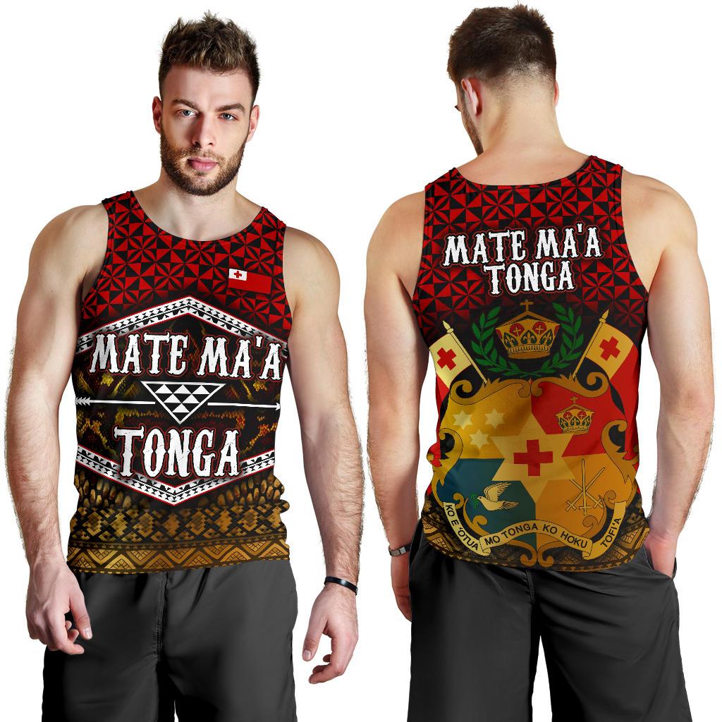 Mate Ma'a Tonga Men's Tank Top - Polynesian Pride
