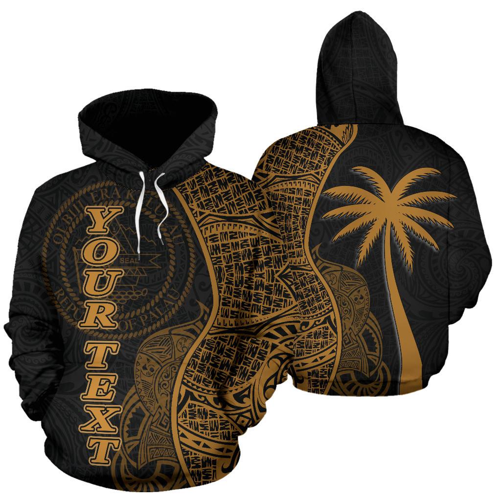 Palau Polynesian Custom Hoodie Coconut Gold Unisex Gold - Polynesian Pride