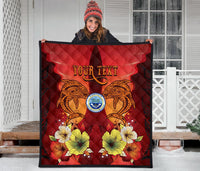 Federated States Of Micronesia Custom Personalised Premium Quilt - Tribal Tuna Fish - Polynesian Pride