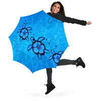 Turtle Hibiscus Swim In Sea Umbrella - Polynesian Pride