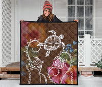Hawaii Turtle Polynesian Premium Quilt - Herd Style - Polynesian Pride